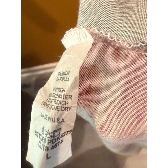 Pomelo Tank Top Womens Large Gray Floral Sleeveless Ruffle Pullover Outdoor - Picture 8 of 8